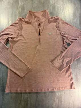 Under Armour Tech 1/2 Zip Pullover Heather Pink Size Large